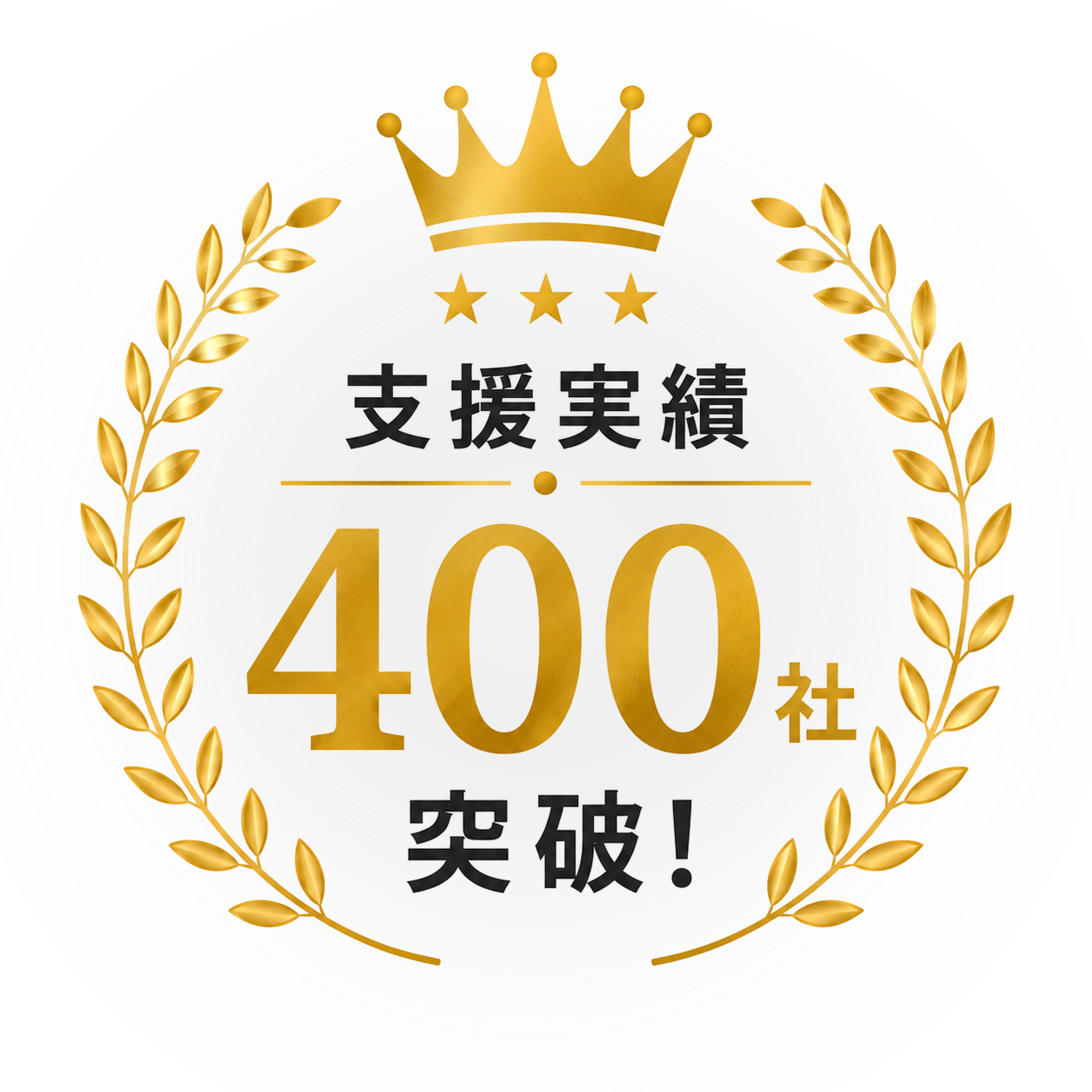 支援実績400社突破