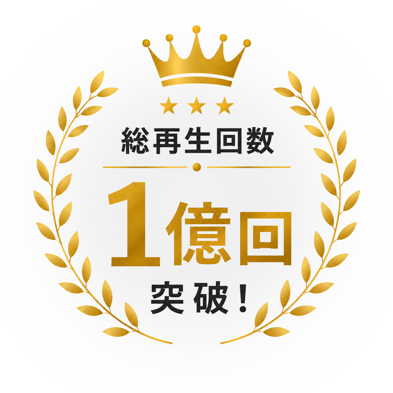 総再生回数1億回突破